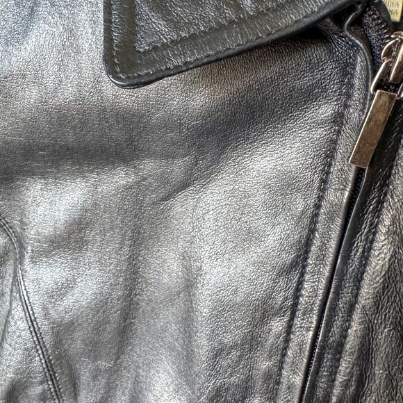 🖤 Worthington Black Leather Zip Jacket (Shorter Style) 🖤 - Picture 9 of 10